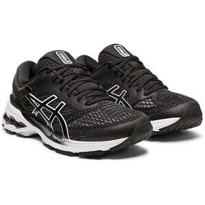 Asics Gel-Kayano 26 Jacquard Running Sneakers Black/White Women's Size 10 Wide